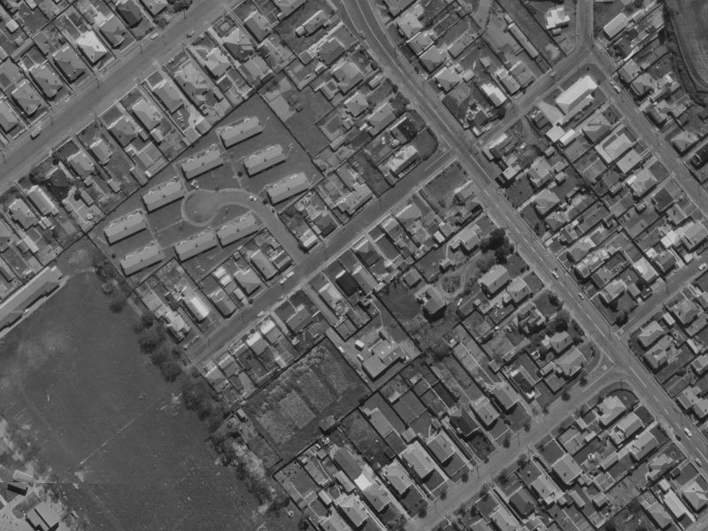 17 Manhire Street from the air, 1970-1974