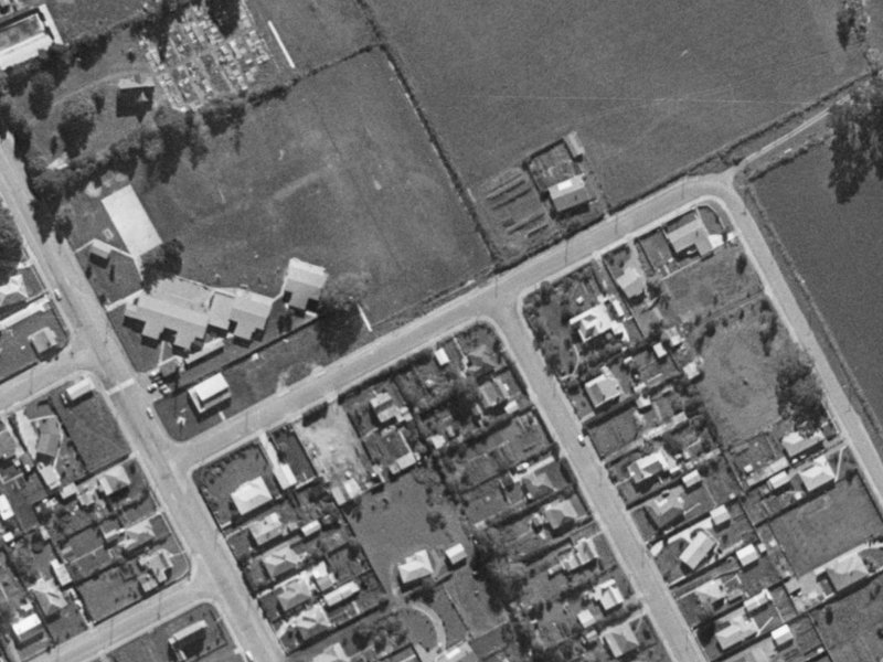 Banks Street from the air, 1970-1974