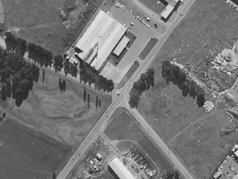 102 Shands Road from the air, 1970-1974