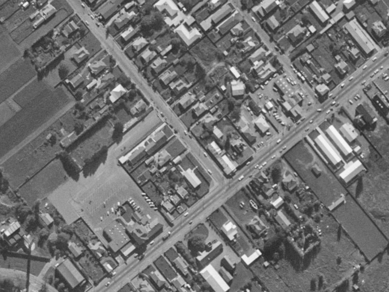 6 Sylvan Street from the air, 1970-1974