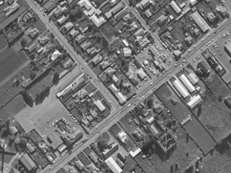 8 Sylvan Street from the air, 1970-1974