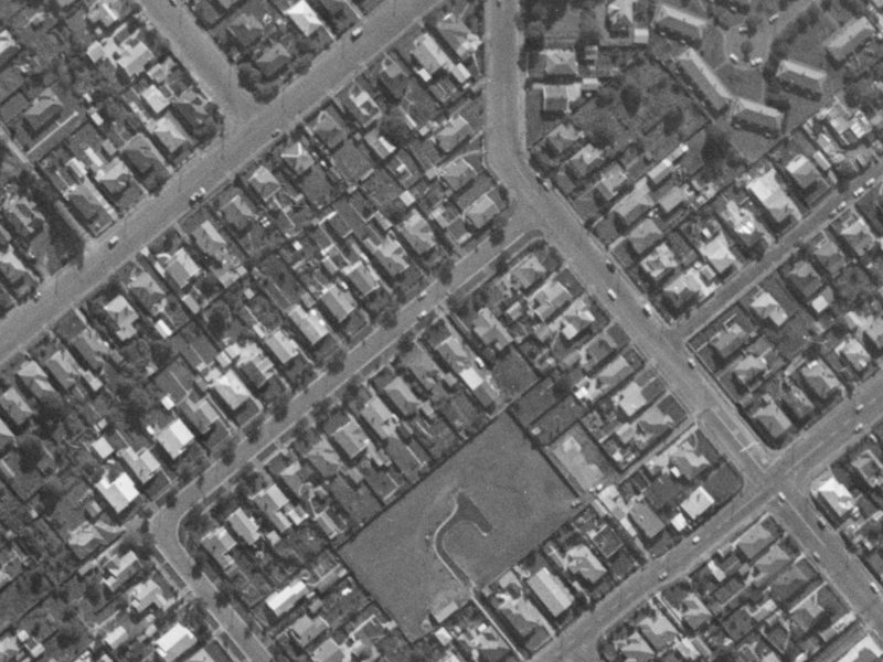 76 Diamond Avenue from the air, 1970-1974