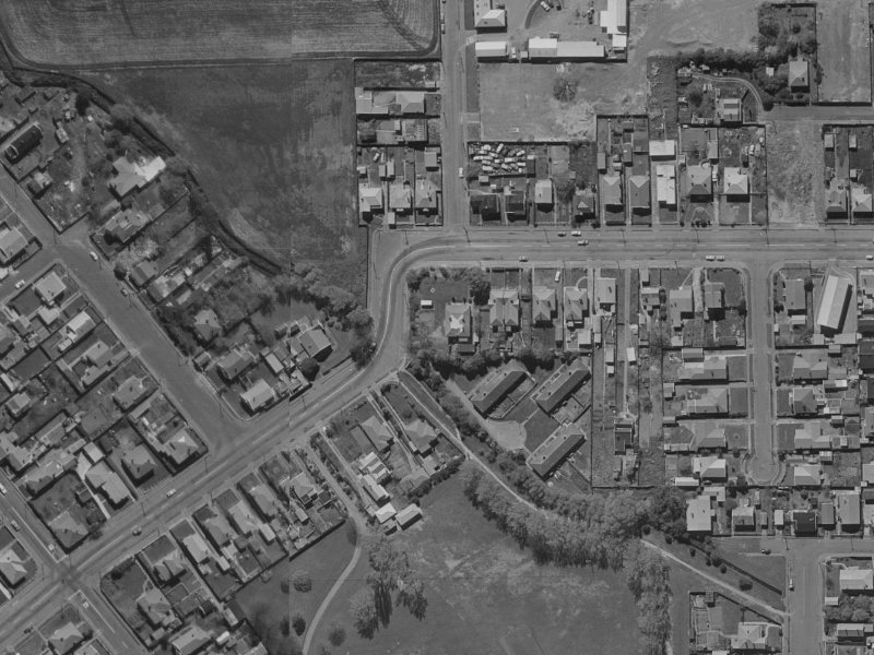 210A Milton Street from the air, 1970-1974