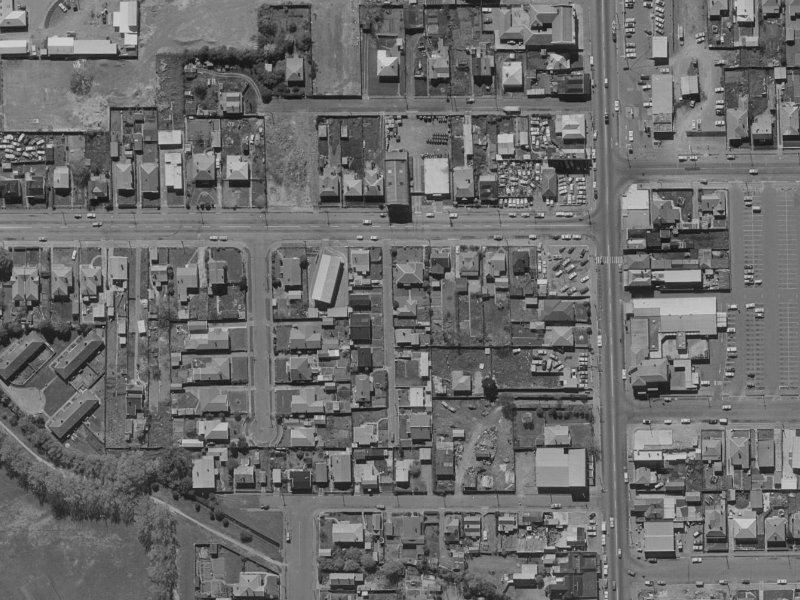 14 Drummond Street from the air, 1970-1974