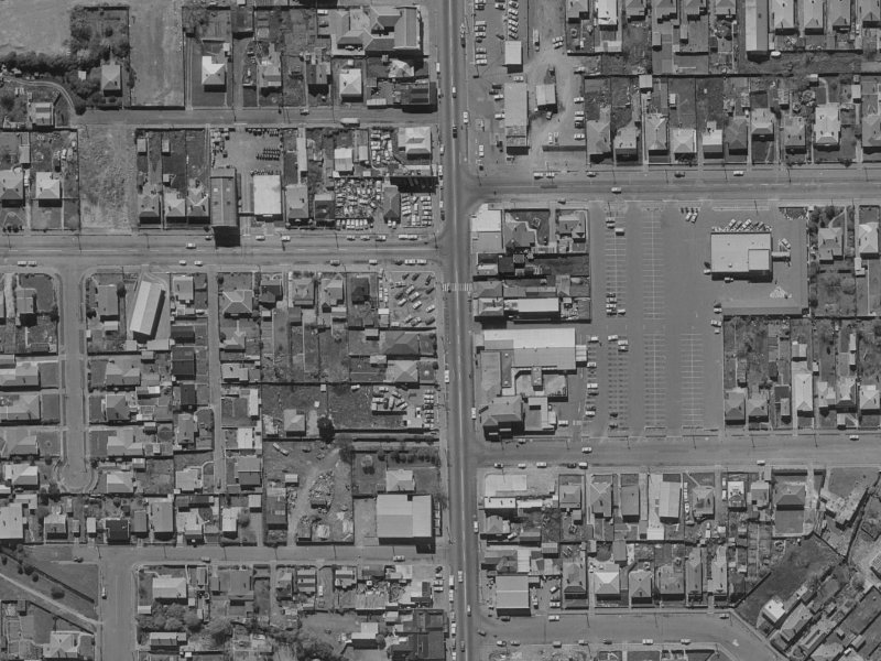 270 Colombo Street from the air, 1970-1974