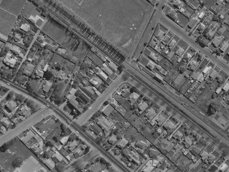 14R Vincent Place from the air, 1970-1974