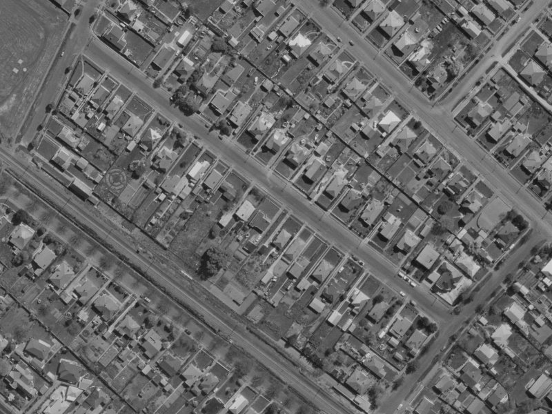 30 Tabart Street from the air, 1970-1974