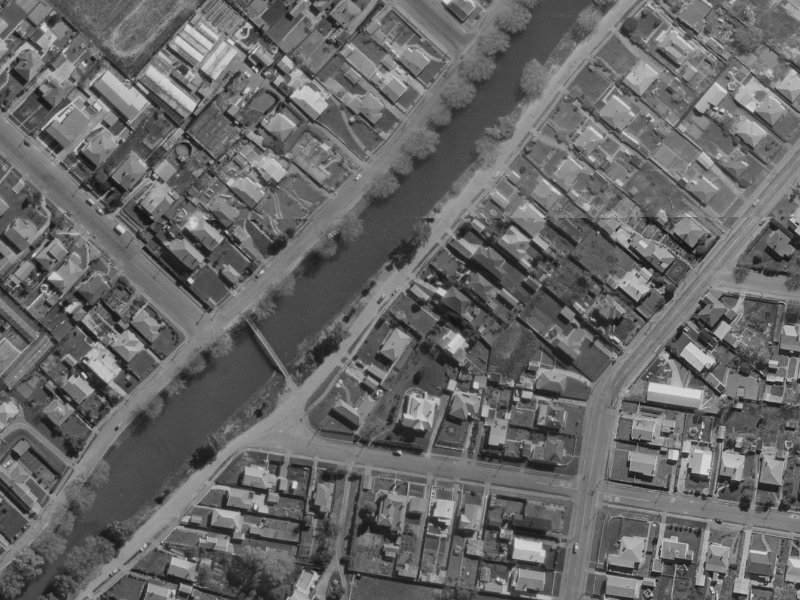 89A Clarendon Terrace from the air, 1970-1974