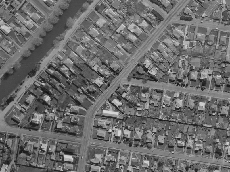 59 Radley Street from the air, 1970-1974
