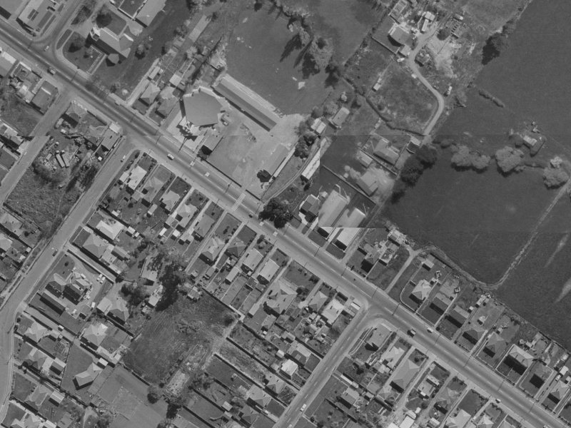 753 Ferry Road from the air, 1970-1974
