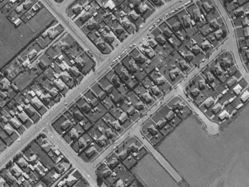 Springs Road from the air, 1970-1974