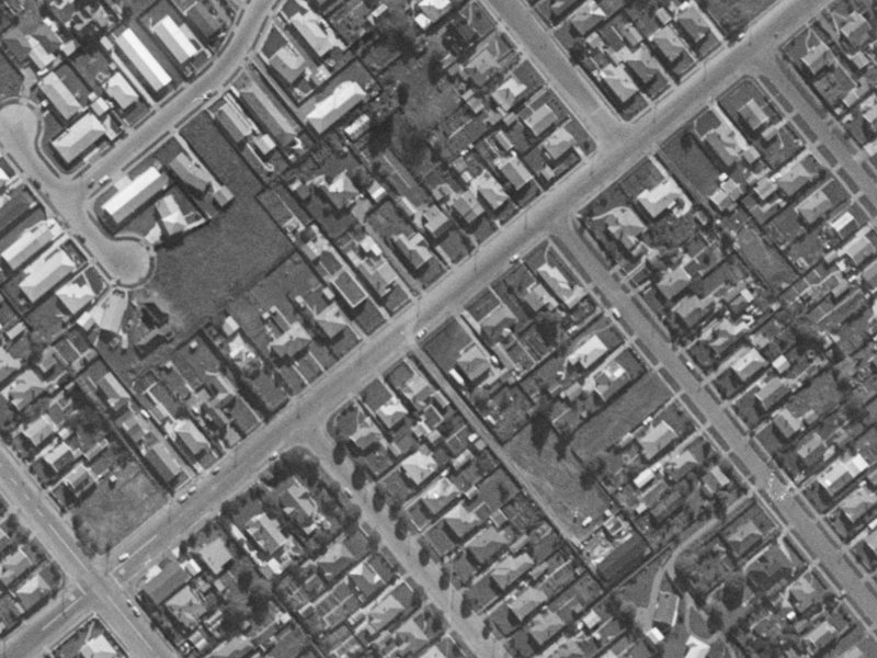 108 Edinburgh Street from the air, 1970-1974
