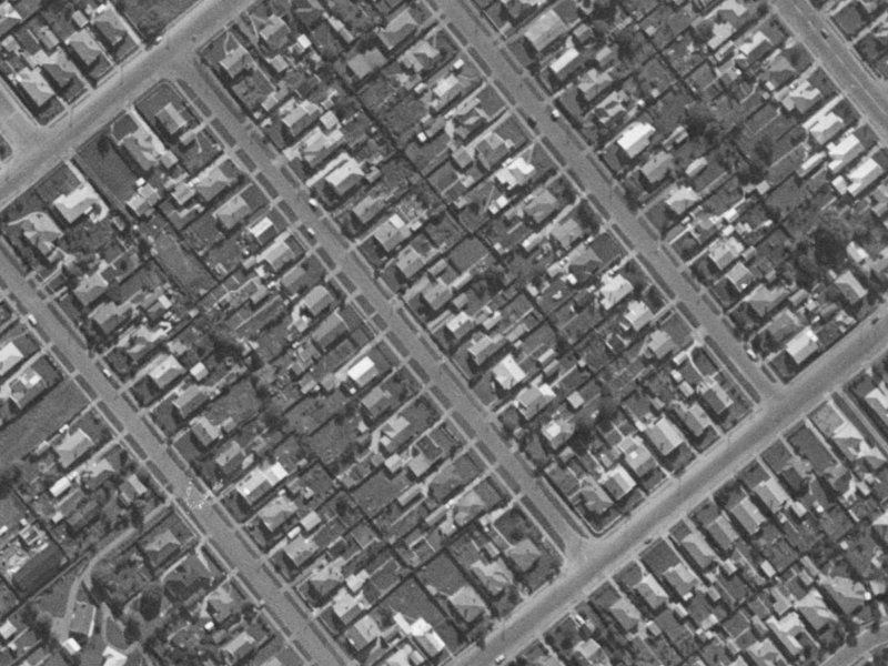 20 Harker Street from the air, 1970-1974