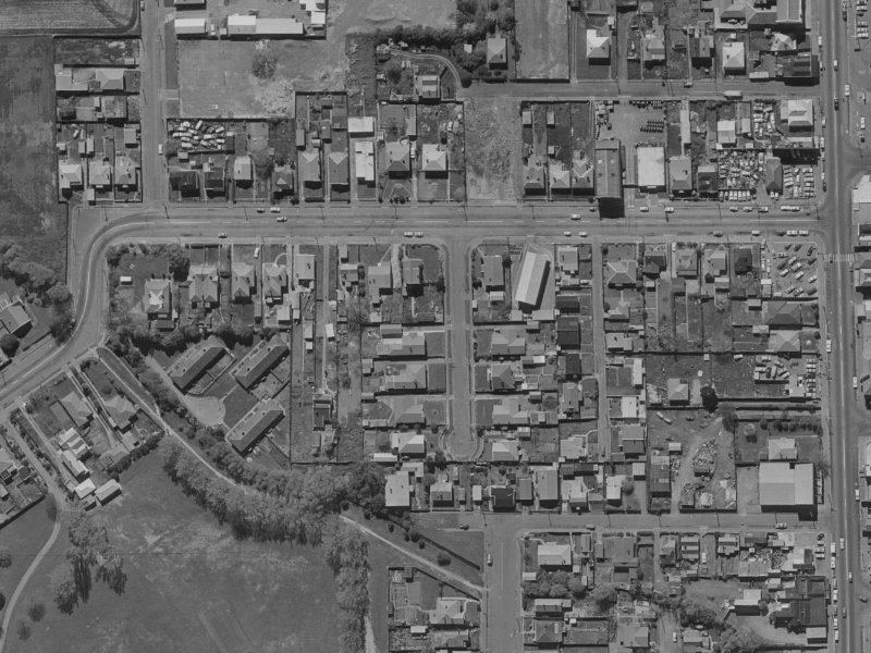 9 Antrim Street from the air, 1970-1974