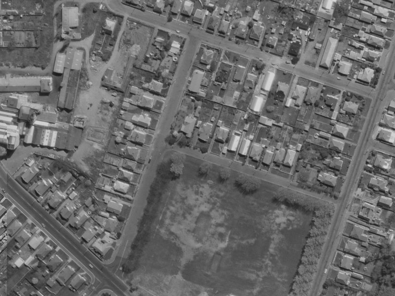 7 Domett Street from the air, 1970-1974