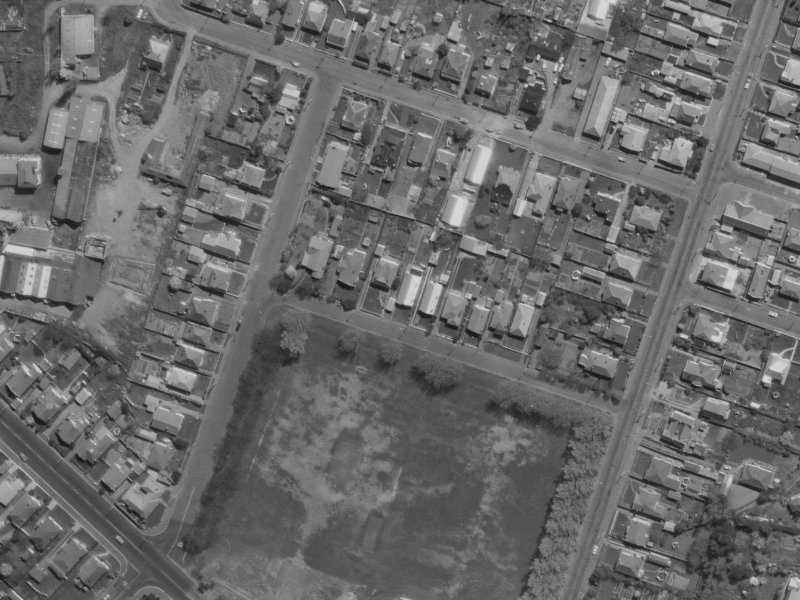 11 Domett Street from the air, 1970-1974