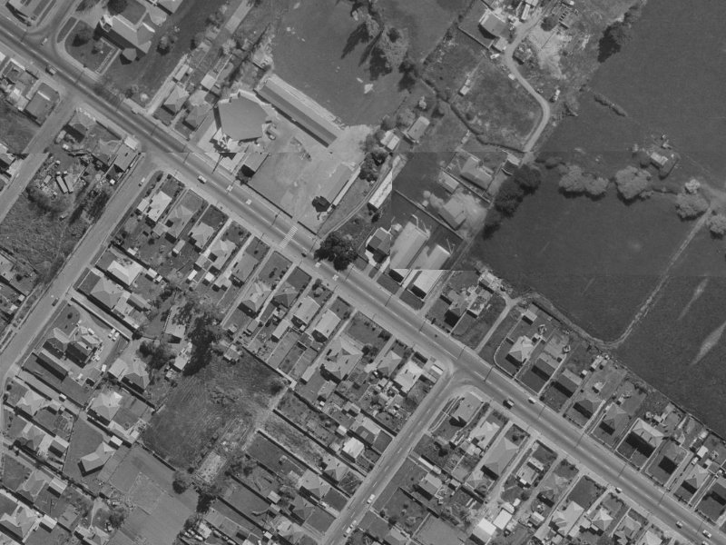 757 Ferry Road from the air, 1970-1974