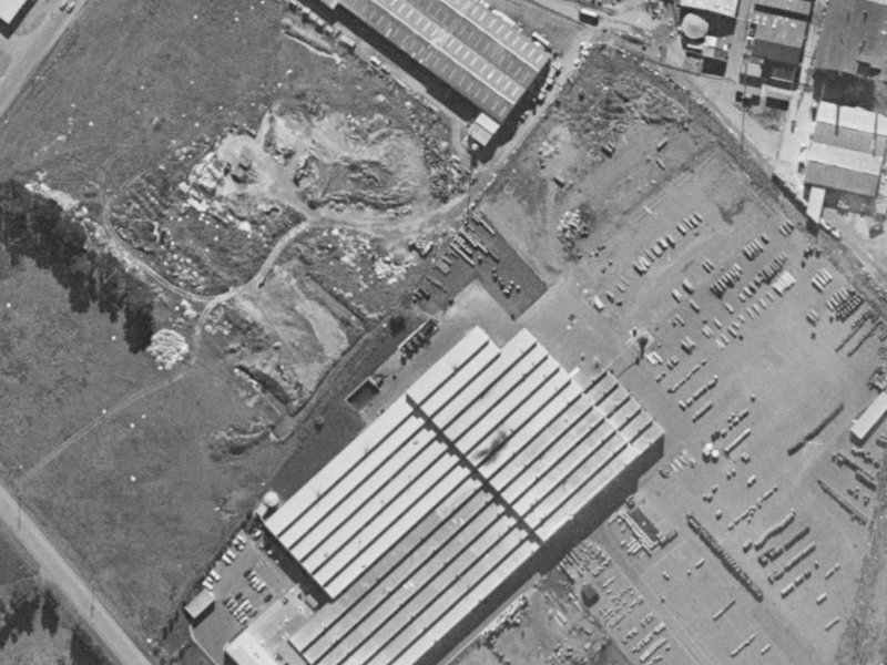 81 Seymour Street from the air, 1970-1974