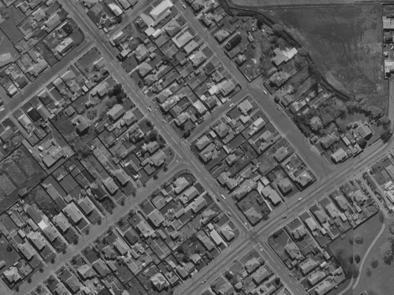 156 Strickland Street from the air, 1970-1974