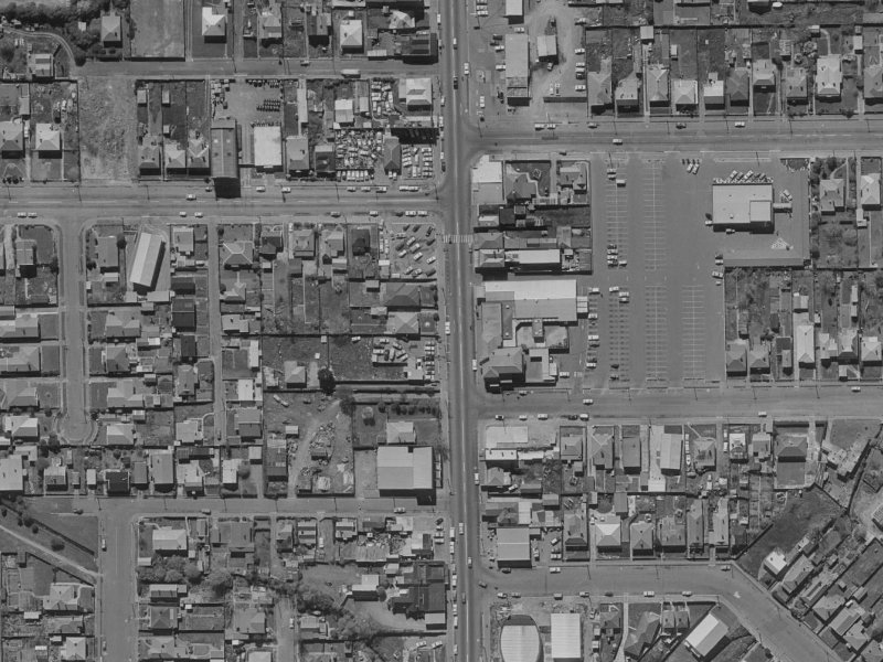 267 Colombo Street from the air, 1970-1974