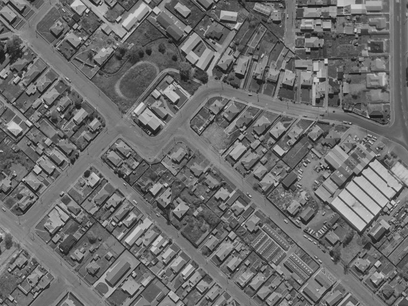 6 Hume Street from the air, 1970-1974