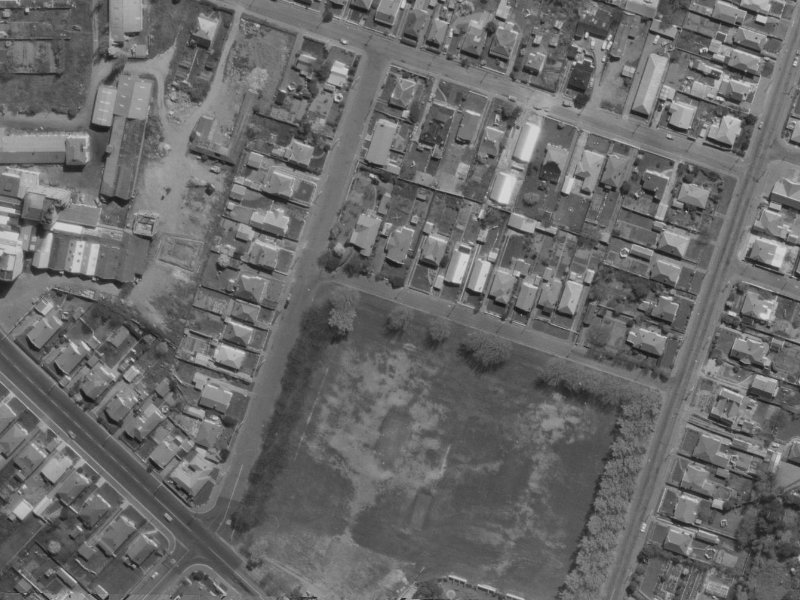 9 Domett Street from the air, 1970-1974