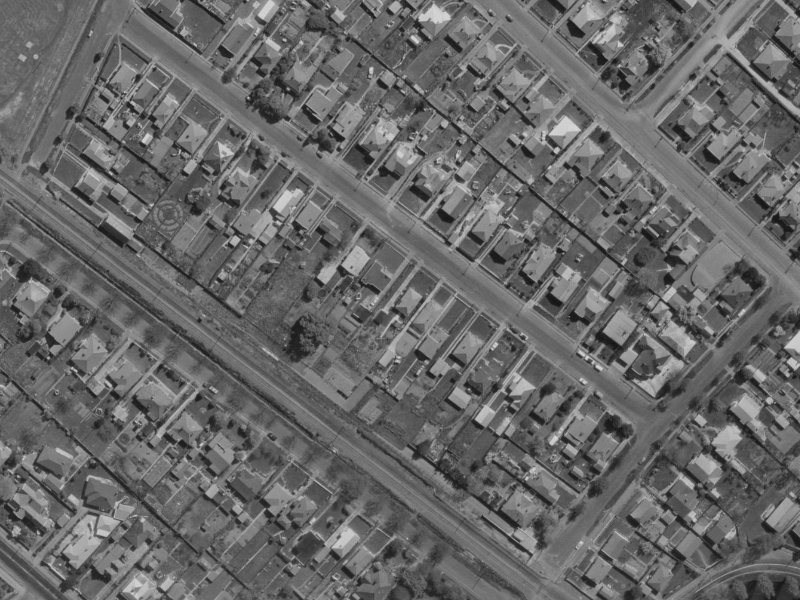 34 Tabart Street from the air, 1970-1974