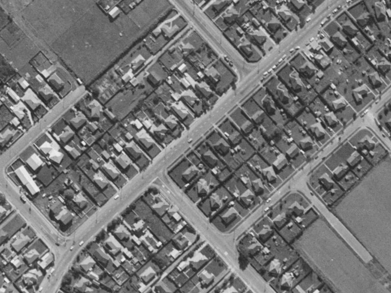 118 Springs Road from the air, 1970-1974