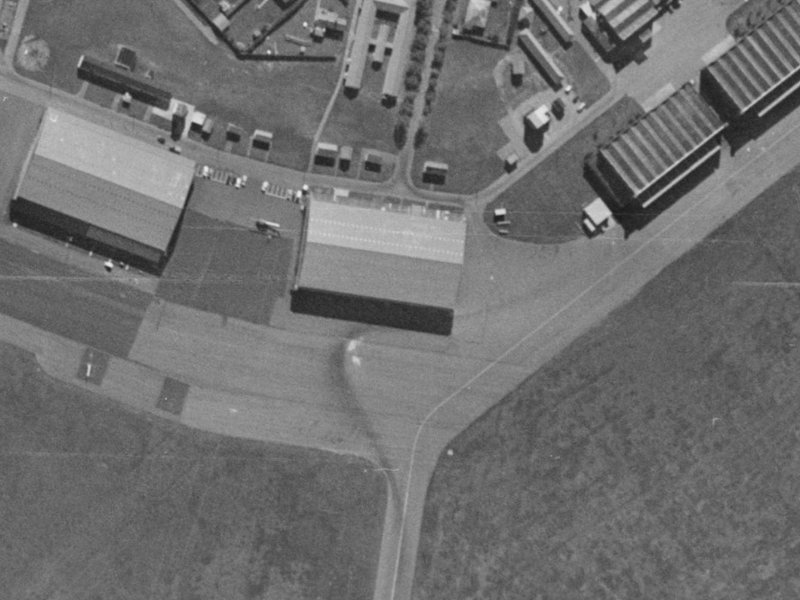 6 Harston Place from the air, 1970-1974