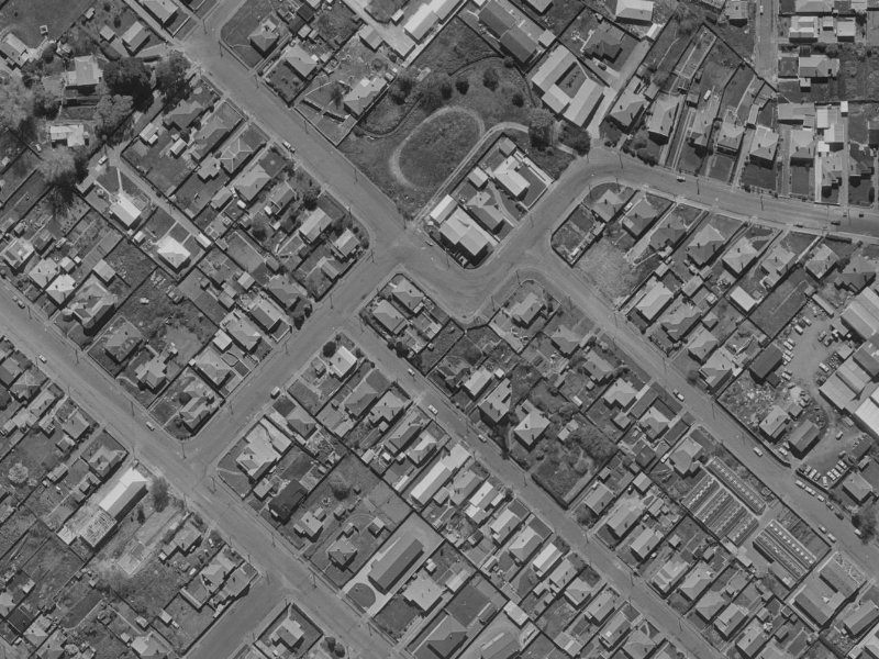 2A Austin Street from the air, 1970-1974