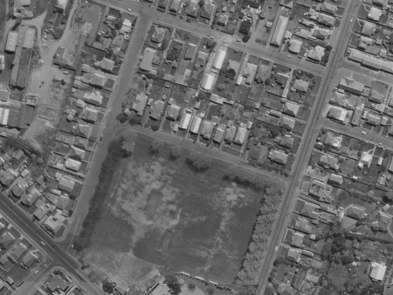 15 Domett Street from the air, 1970-1974