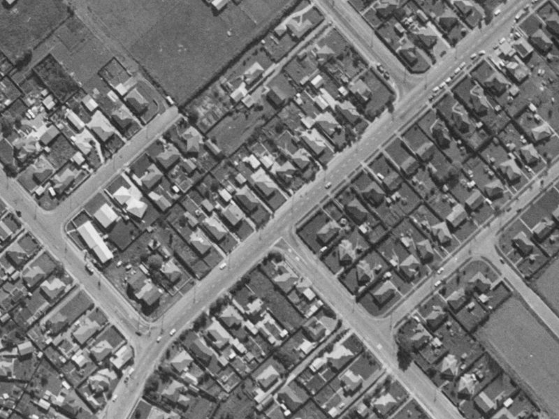 122 Springs Road from the air, 1970-1974