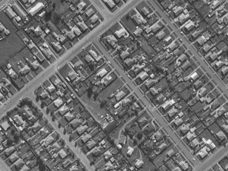 41A Plunket Street from the air, 1970-1974