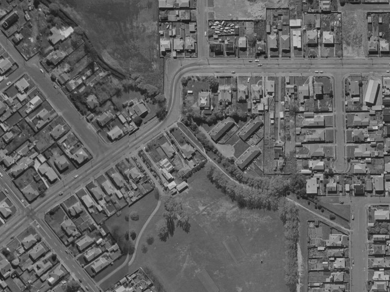 202 Milton Street from the air, 1970-1974