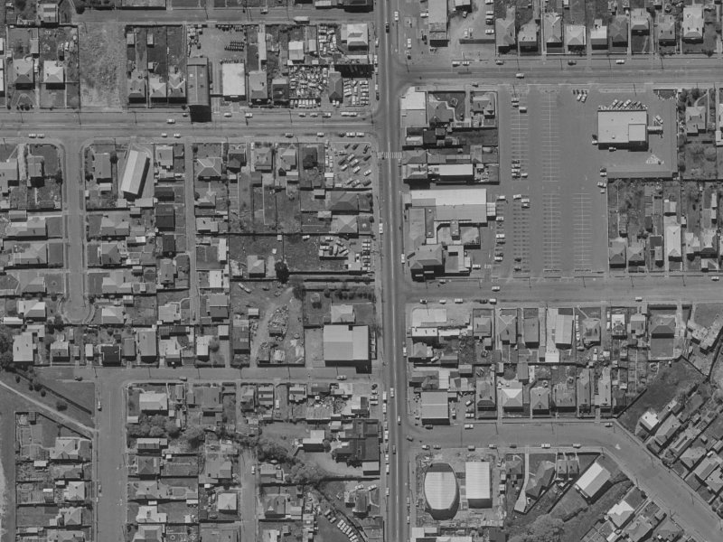 265 Colombo Street from the air, 1970-1974