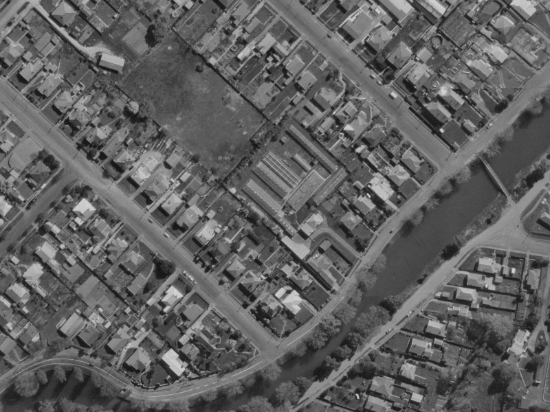6 Growers Lane from the air, 1970-1974