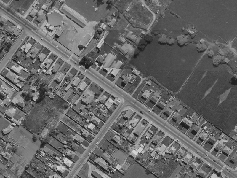 688 Ferry Road from the air, 1970-1974