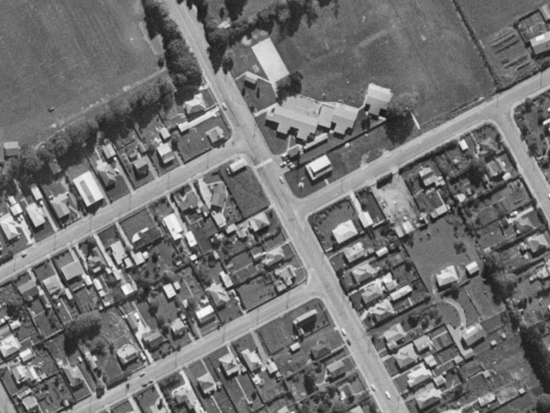 23 Kirk Road from the air, 1970-1974