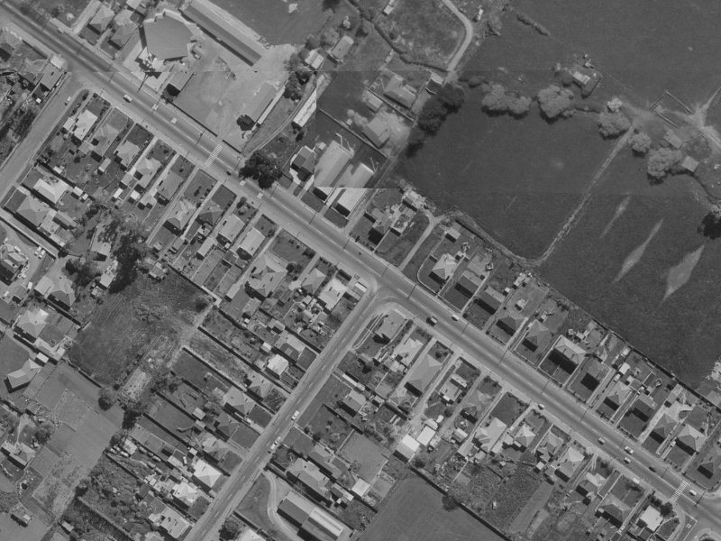 775 Ferry Road from the air, 1970-1974