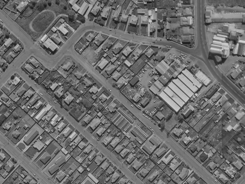 11 Hume Street from the air, 1970-1974