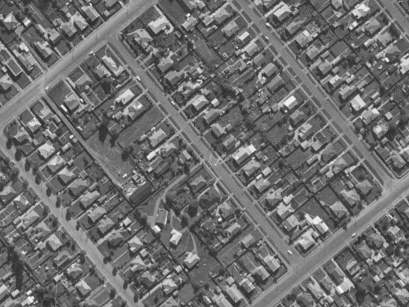 25A Plunket Street from the air, 1970-1974