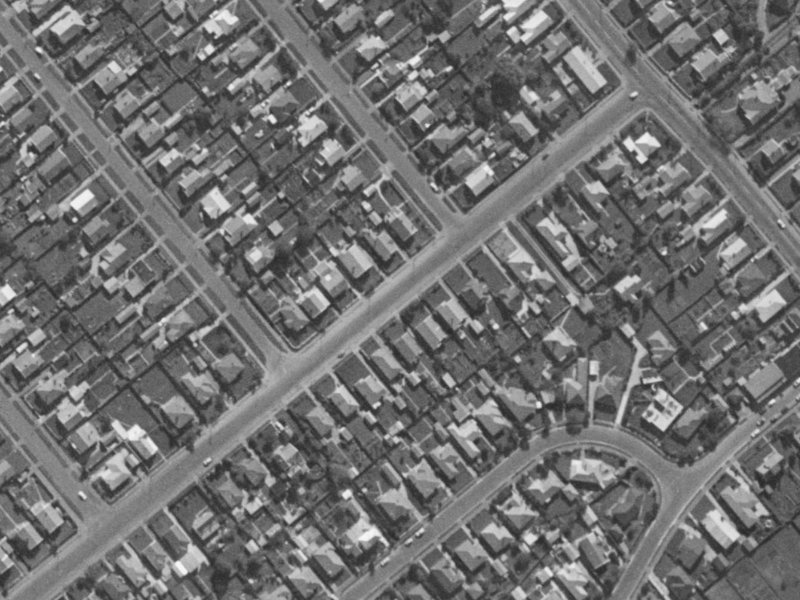 144 Neville Street from the air, 1970-1974