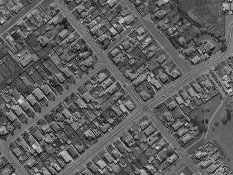 107 Strickland Street from the air, 1970-1974