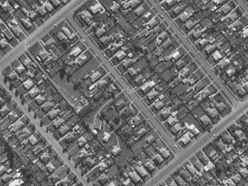 23A Plunket Street from the air, 1970-1974