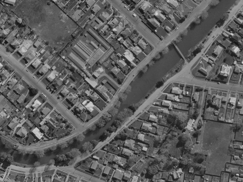 121 Richardson Terrace from the air, 1970-1974