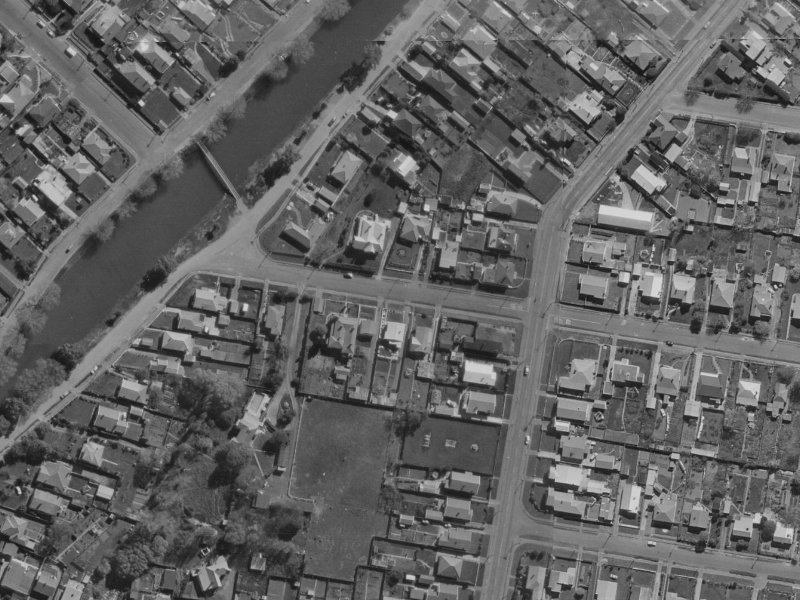 16 Sheldon Street from the air, 1970-1974