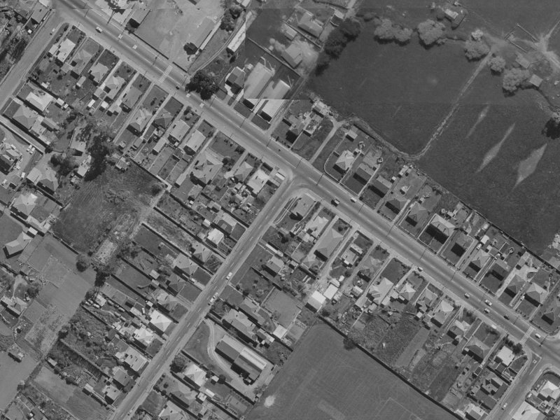 3 Rutherford Street from the air, 1970-1974