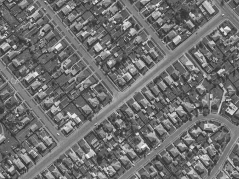 2 Harker Street from the air, 1970-1974