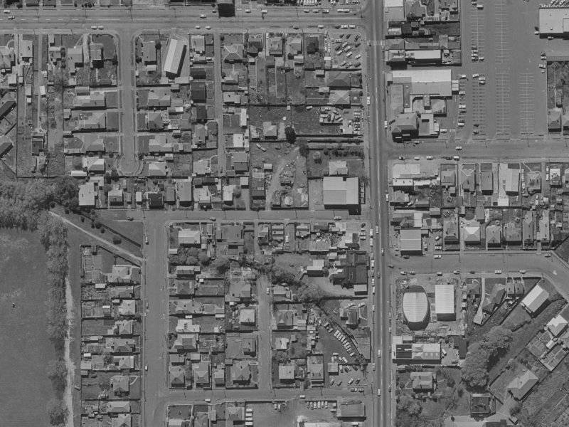22 Angus Street from the air, 1970-1974