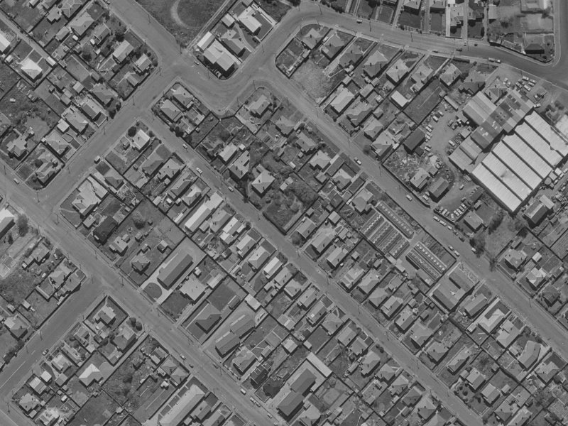 21 Gibbon Street from the air, 1970-1974
